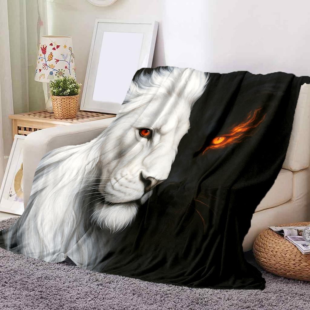 1 ks Flanelová deka s kresleným potiskem, Vysoce kvalitní, Pohodlná pro všechna roční období, Domácí dekorace, Teplo a pohodlí, Perfektní jako vánoční dárek k narozeninám