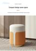 Luxury Round Makeup Stool: Elegant Cushion for Dressing, Coffee Table, or Low Stool