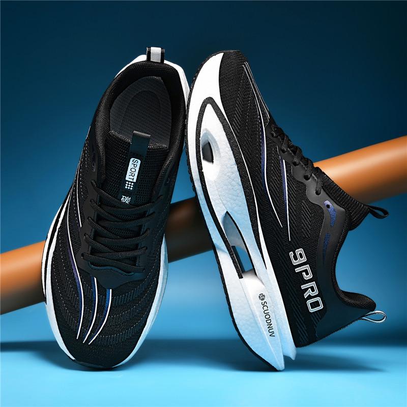 Scarpe da Corsa da Gara con Piastra in Carbonio per Ragazzi - Ultraleggere, Ammortizzanti, Mesh Traspirante per Bambini Medi e Grandi