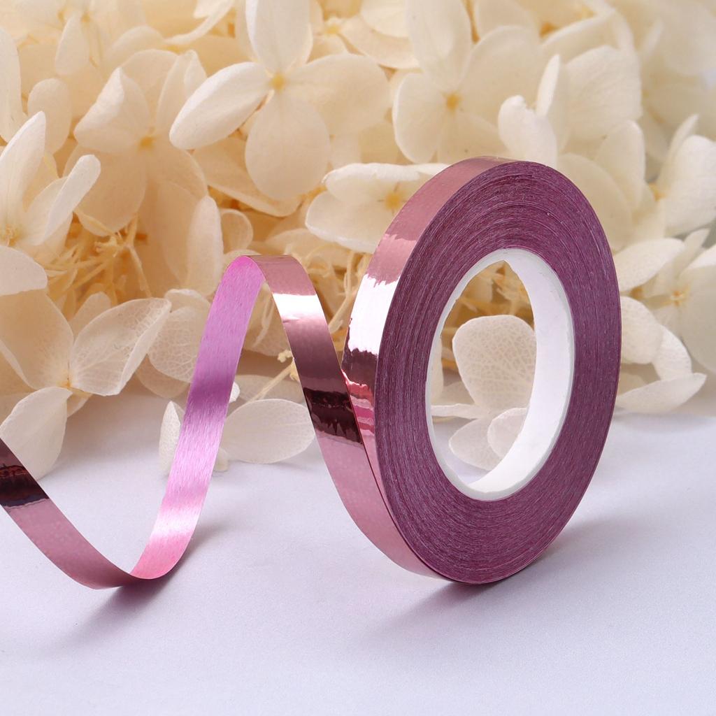 10Meter/Rolls 5mm Balloon Ribbon Party Birthday Wedding Accessorie Laser Balloon Chain Satin Ribbons Crafts DIY Party Decoration KTY