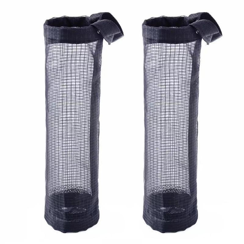 Wall Mounted Trash Bag Storage Bags Home Kitchen Mesh Dispenser Organizer Garbage Bags Home Kitchen Storage