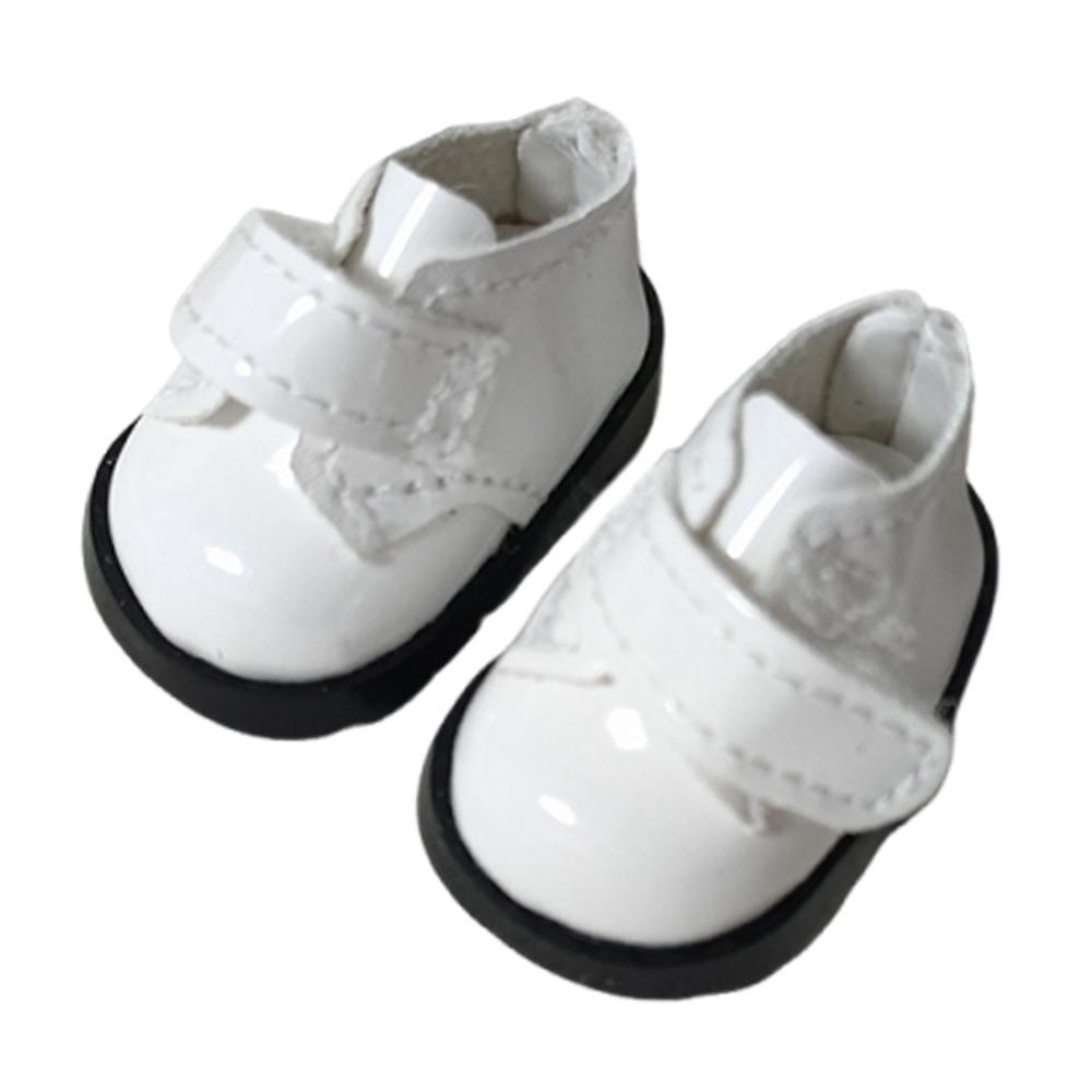 Hand-made Doll Shoes Leather Material Leather Shoes Hobbies For 17CM Labubu Doll Shoes  Doll Toys