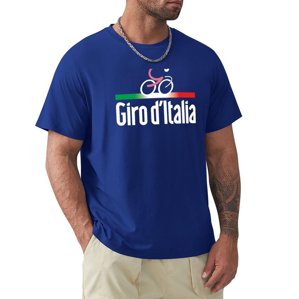 Giro D Italia T-Shirt Summer Tops Boys T Shirts Mens Tall T Shirts Crew Neck Short Sleeves Casual Loose Men Clothing Streetwear