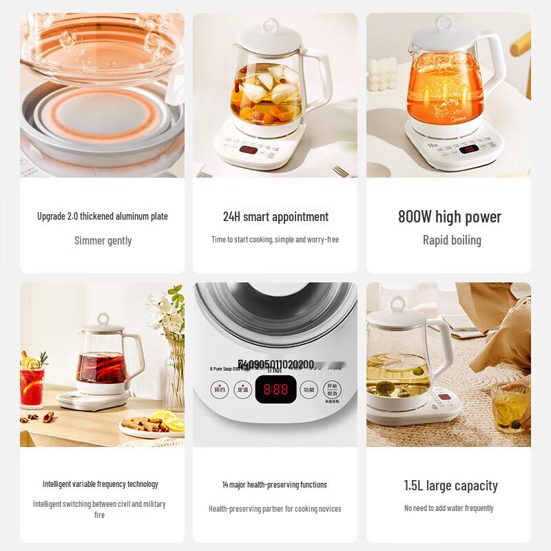 Midea Smart Health Kettle CN plug (adapter included)