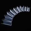 500PCS Extra Long False Nail Tips Acrylic Gel Salon Half Cover Tip Nail Tools