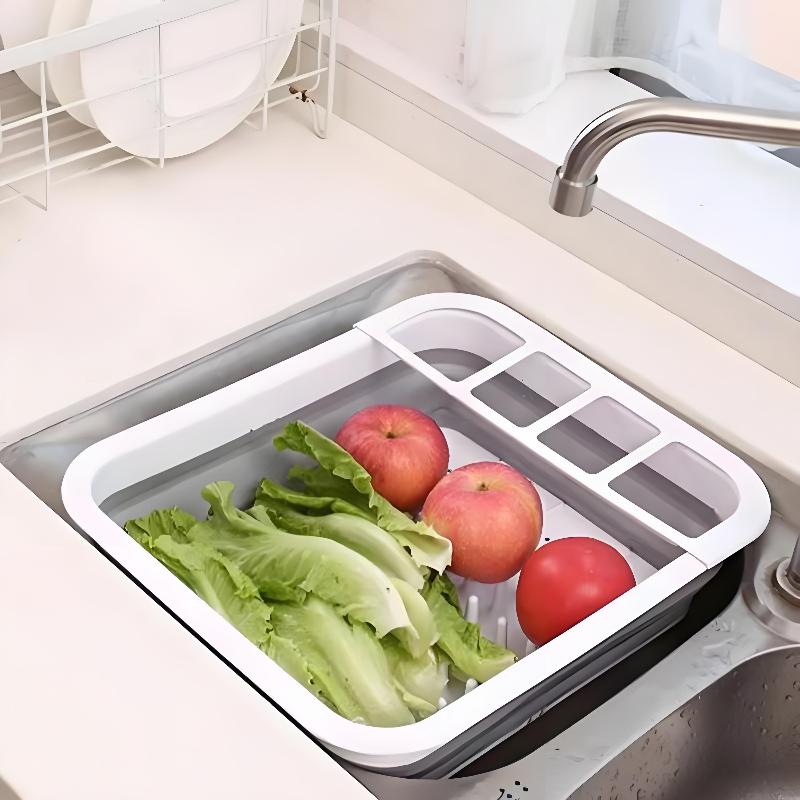 Foldable Dish Rack Space Saving Countertop Organizer Foldable Cutlery Rack Portable Kitchen Storage Drying Solution