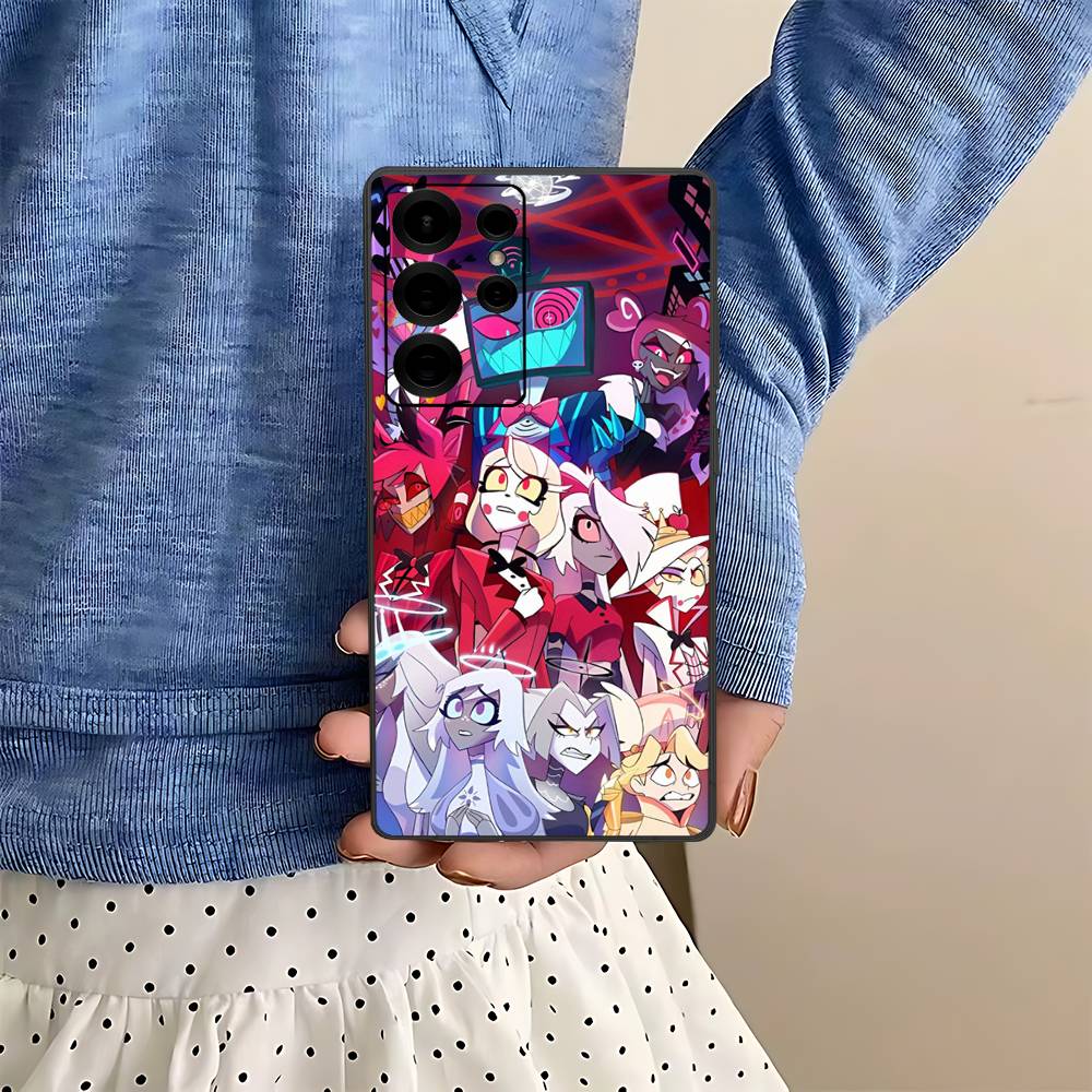 

H-Hazbin H-Hotel Phone Case For Samsung S 24 Fe 25 Ultra Plus 20 Lite 21 30 22 23 24 22 Ultra 5G Fundas Samsung S21Ultra