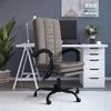 Office Chair with Reclining Function Taupe Fabric