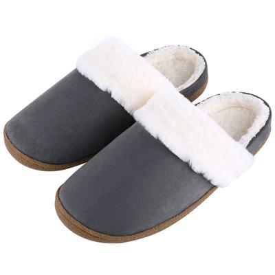 Crestar Damen Winter Fell Baumwoll Hausschuhe Indoor Warm Gemütlich Plüsch Pantoletten Mädchen Männer Rutschfest Weiche Gummisohle Zuhause Flache Hausschuhe