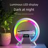 GX63 Bluetooth Speaker with Wireless Charging, Clock, Night Light, and Dual Speakers