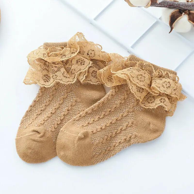 Baby Stuff Kids Baby Girl Swallowed Warm Lace Tutu Socks Infant Newborn Child Lace Swallowed Solid Ankle Socks