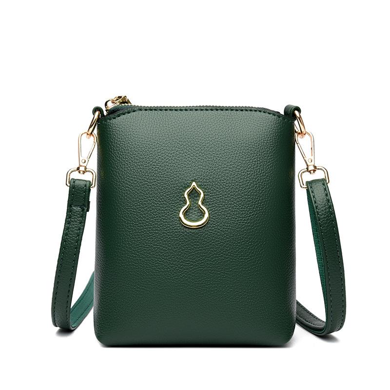 Lightweight Mobile Phone Bag, Double-shoulder Strap Crossbody Bag, Simple Single-shoulder Bag, Solid-colored Small Bag