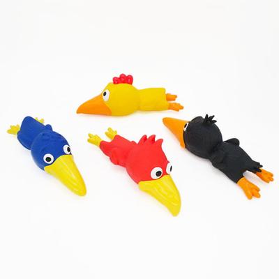 Yousheng Large Head Chicken Dog Toy Latex Chew Toy for Aggressive Chewers Squeaky Bite-Resistant Fun Interactive Play for Medium Large Dogs