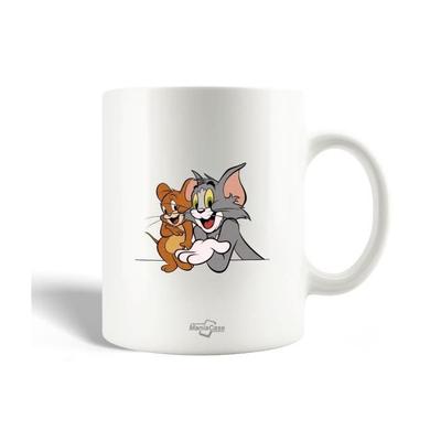 Mug - Tom and Jerry - Ceramic - 30cl - White - Dishwasher Safe