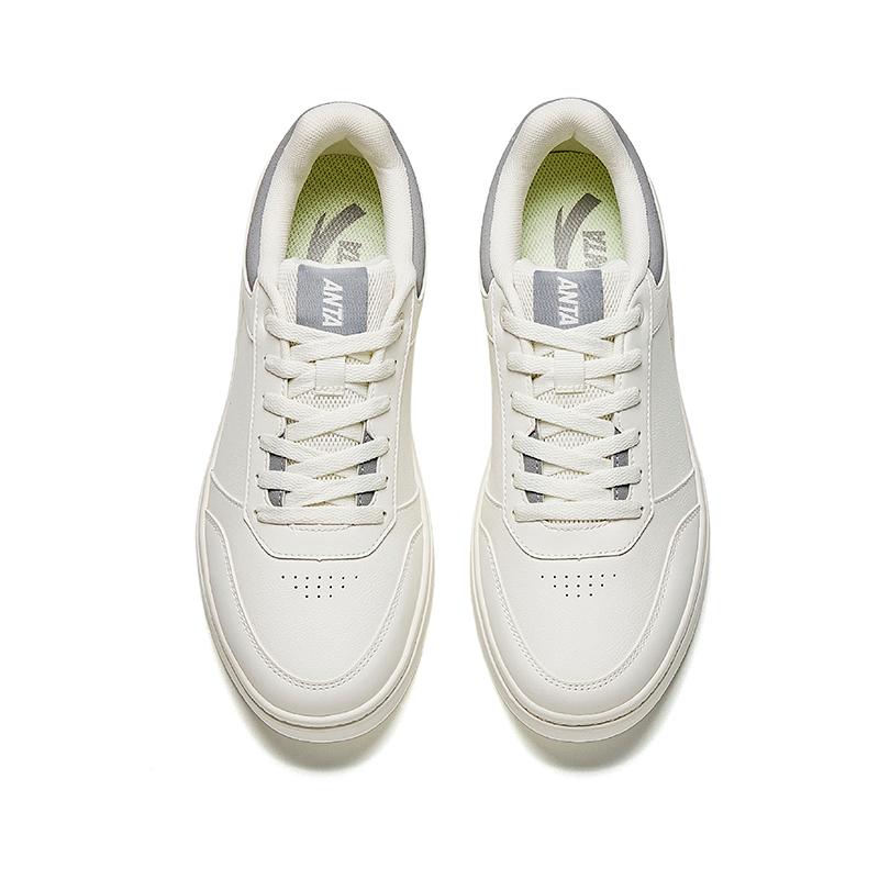 Anta Classic Flat Low-Top White Sneakers Men Sneakers 112548011-3
