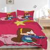 3-teiliges Gravity Falls Bettwäsche-Set Gästezimmer Schlafzimmer Dekoration Weihnachten Halloween Dekoration Geschenke - Alle Jahreszeiten (Kein Einsatz)a1013169