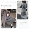 Vmiutyer LLOP Long Hooded Knit Loose Solid Perfect for Autumn and Winter Women's Dress, Fit, Casual, Thick, Color,