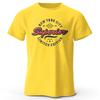 New York City Vintage Print Unisexs Graphic T Shirts Trendy  Tee in Cotton Fabric for   New  fashion heavyweig