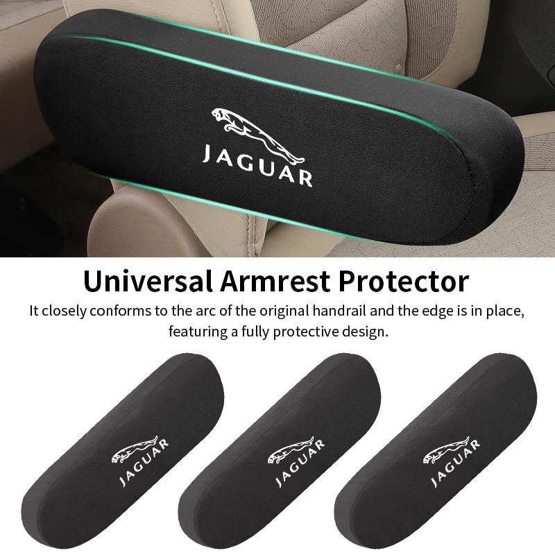 Car Seat Armrest Protector Elbow Support Pad Arm Rest Cover Interior For Jaguar XF XJ XFR XKR S-Type F-Type X-Type F-Pace I-Pace NN52
