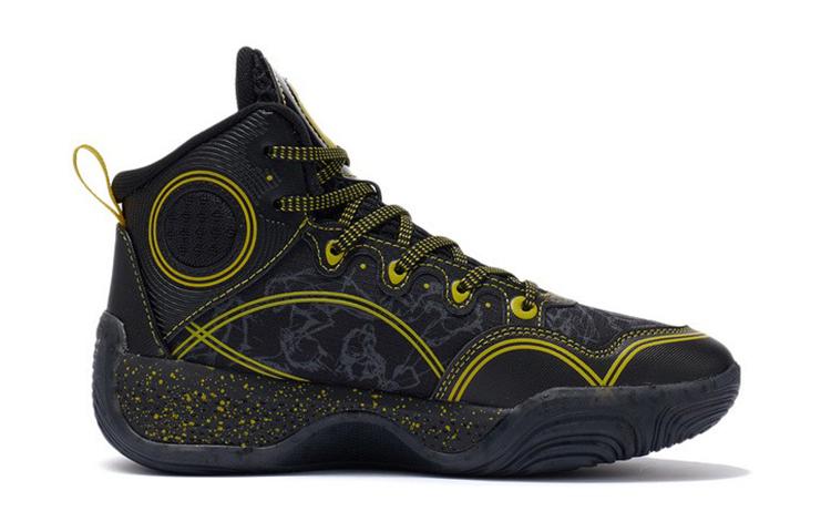 Li Ning YOUNG Abrasion Resistant High top Children's Basketball Shoes Black Kids' YKBR072-3