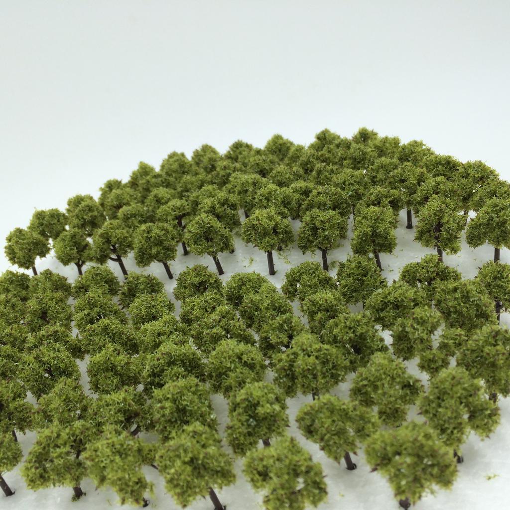 DauStage Forest for N Gauge and Architectural Available in 50 or 100 Colors Dark 100 Trees, 3cm, Dioramas, Railways, Models, (12, Green, Pieces)