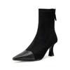 Fashion New Autumn Winter Women Boot Shoes for Women Pointed Toe Short Boots Fashion Boots Handmade High Heels Elastic Skinny Boots