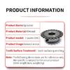 1pc 04C 2Pitch 15mm Height 10 Teeth Standard Sprocket 6/8/10mm Bore With M5*1 Setscrew Hole Ready To Install