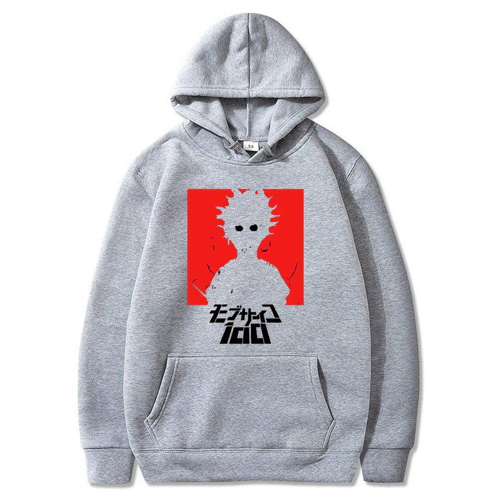 Anime Unisexga Hoodies Mob Psycho 100 Print Streetwear Unisex Women Fashion Oversized Sweatshirts Hoodie Pullovers Tracksuits Clothing