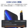 MSL FORCE To Male To Female FCP USB4 40Gbps PD240W Thunderbolt A Product from a Japanese Small and USB-C USB-C Cable, L-shaped, 8K@60Hz 3/4 Fpc-40g