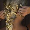 Zinc Alloy Flower and Pearl Hair Clip with Starfish and Shell Design for Women