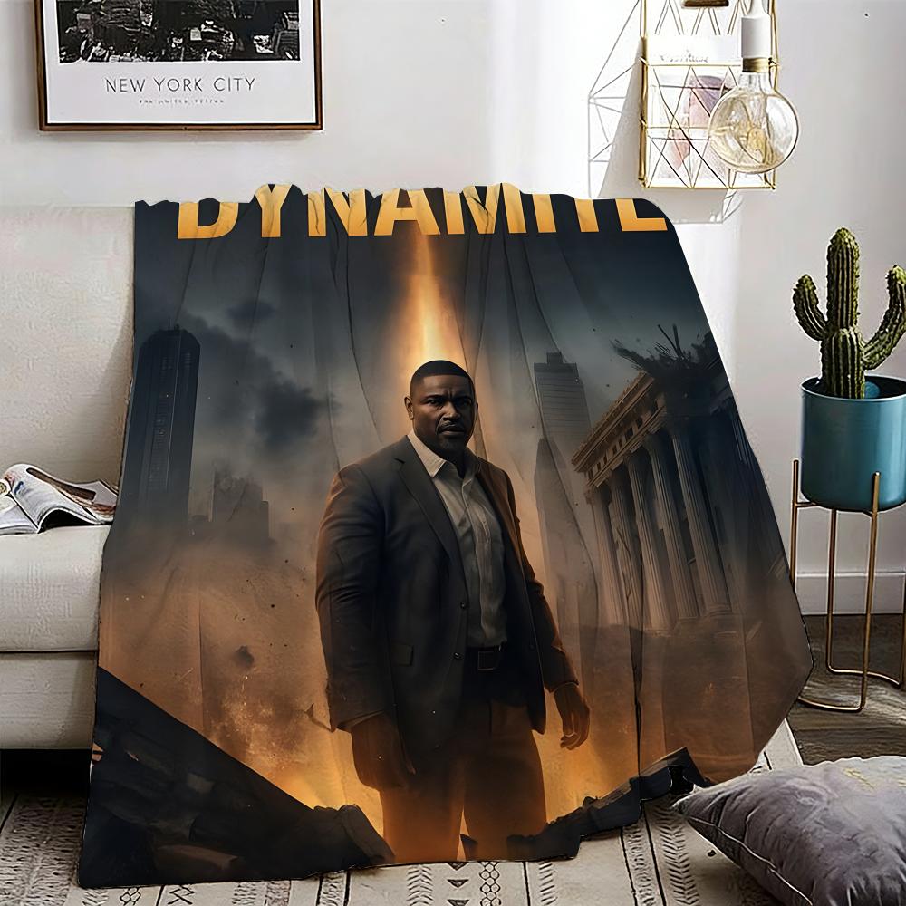 A House of Dynamite Throw Lightweight 240g Flannel Blanket Soft Skin-friendly for Summer Cooling 75X95CM