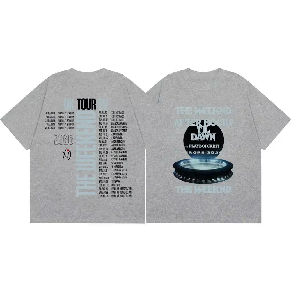 Camisetas Da Tour 2026 The Weeknd After Hours Til Dawn Moda Hip Hop Camisetas De Unisexga Curta Para Hounisexs E Mulheres
