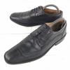 Royal Class Leather Swirl Moc 26.5 Black Blucher Dress Shoes Business(USED)