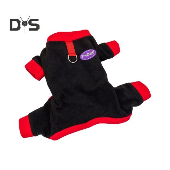 

Теплая зимняя одежда для собак, толстое флисовое пальто для собак, термокуртка для домашних животных, комбинезон для холодной погоды для маленьких собак 2XL чёрный