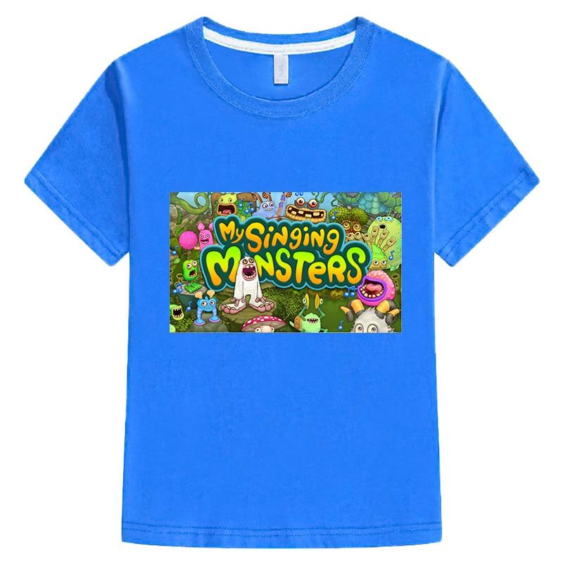 My Singing Monsters T-shirt Cotton Short Sleeve Tops Y2k One Piece Casual Anime Tshirt Boy Girl Clothes Summer Children Clothing