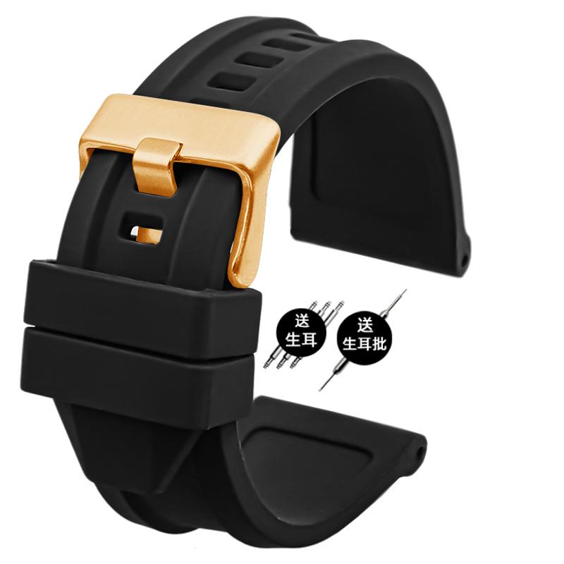Men Silicone Watchband 24 26mm Accessories Strap Rubber Bracelet Belt Waterproof For Diesel DZ4318 4323 4476 4496 7348 Wristband