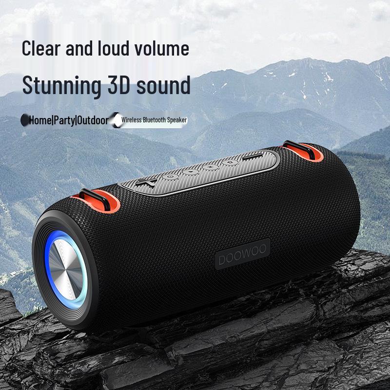 Portable High-Power Waterproof Bluetooth Speaker with Heavy Bass