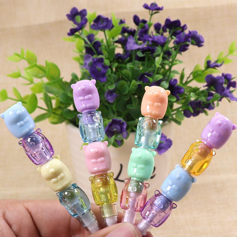 2/3Pcs Cute Cartoon Building Blocks Pencils No Need To Sharpen Stacking Pencils For Children Student Writing Drawing Stationery