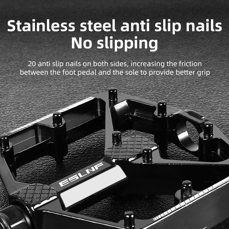 OEM ESLNF Breites Fahrradpedal Universal DU Staubdichte Nägel Abgedichtetes Lager Aluminiumlegierungspedal