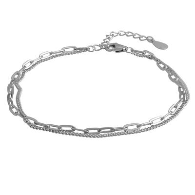 Silver Bracelet Without Stones (2137818)