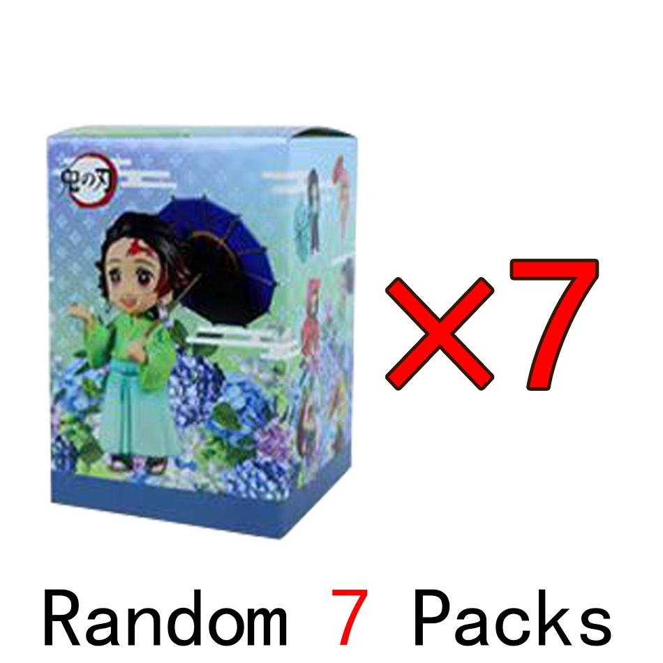 Animation 6Pcs/Kit Q Version Demon Slayer Boxed Action Figure Miniature Figurine Decoration Piece Attachment Animation Design Adorable Decoration