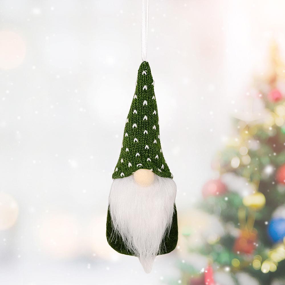 Creative Knitted Rudolph Pendant: Christmas Tree Decoration & Small Hat Ornament