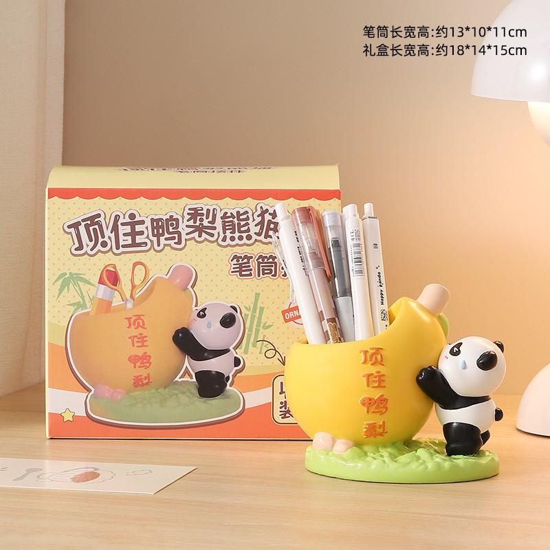 Cute Cartoon Pen Holder Large Capacity Desk Organizer Office Decor Gift Friends
