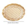 Bambuskorb Tablett Lebensmittelaufbewahrung Servierplatte Handgeflochtener Behälter Leichter Brotkorb für Zuhause Snacks Gemüse Party Küche