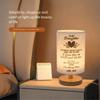LED European Cloth Cover Table Lamp Solid Wood Base USB Plug Simple Nordic Bedroom Desktop Eye Protection Bedside Table Lamp