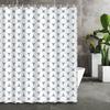 Creative Modern Geometric Symmetric Pattern Shower Curtain,Home & Bathroom Decor, Waterproof Fabric, Stylish Partition