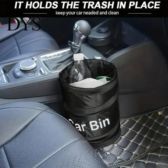 Car Waste Management Solution Collapsible Trash Can, Interior Foldable Container, Waterproof Oxford Travel Essentials for Organization Cloth Bin with