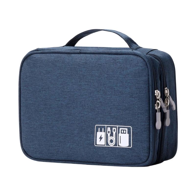 Travel Storage Case For Electronic Gadgets Cosmetics Portable Oxfords Cloth Organiser Multifunctional Makeup Bag