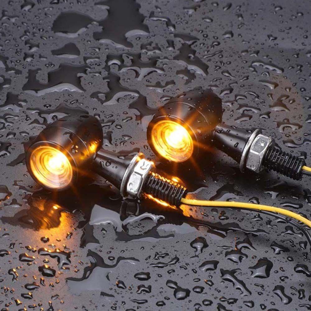 Motorcycle Blinker Mini LED Turn Signal Motorcycle Running Indicator Lamp Moto Flashing Light