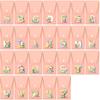 8pcs Pink Professional Makeup Brushes Set Soft Synthetic Bristles With Travel Case For Blush&Eyeshadow Cartoon Animal Pattern